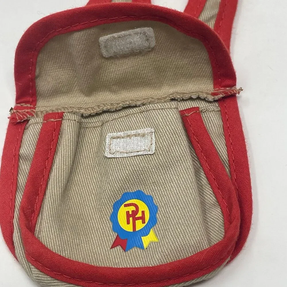 Vintage Paradise Horses Toy Saddlebag Tan w/‎ Red Trim Equestrian Play Accessory